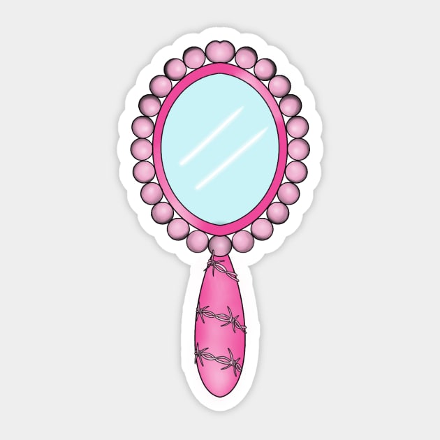 Mirror Sticker by lizajambalaya